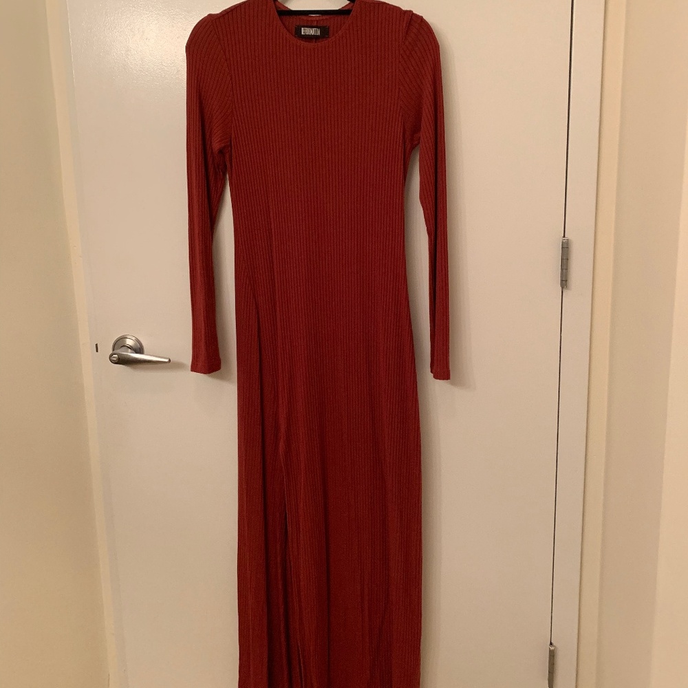 Reformation Ribbed Maxi Dress